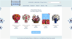 Desktop Screenshot of lordbaltimoreflorist.net